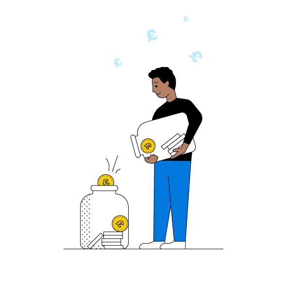 Pension pots graphic
